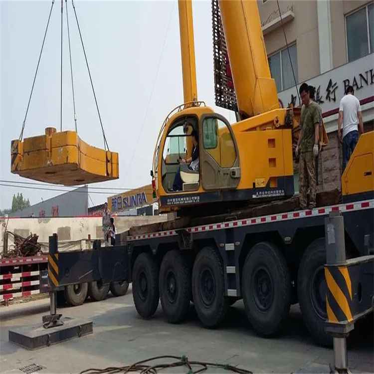 台州黄岩当地吊车出租|机器吊装|75吨|工厂搬迁服务